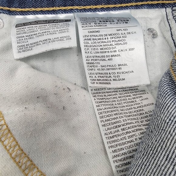 Levis 569 Wide Straight Leg Jeans Size 36X30 Men's Blue Denim - Picture 8 of 8